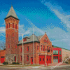Michigan Firehouse Museum Ann Arbor Diamond Painting