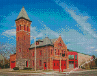 Michigan Firehouse Museum Ann Arbor Diamond Painting
