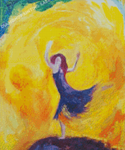 Aesthetic Abstract Woman Dance Diamond Painting