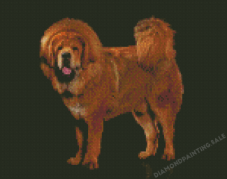 Fluffy Mastiff Dog Diamond Painting