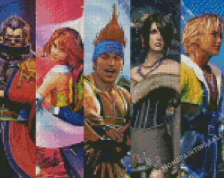 Final Fantasy X Characters Diamond Painting