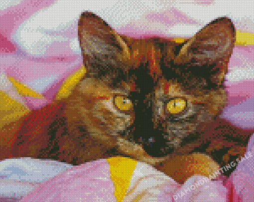 The Tortoiseshell Cat Diamond Painting