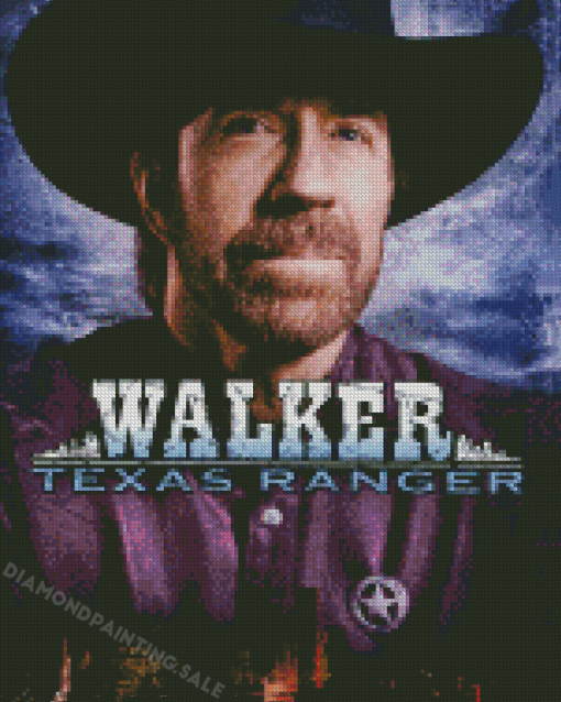 Walker Texas Ranger Serie Poster Diamond Painting