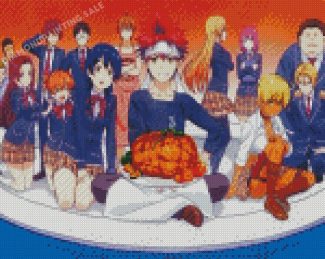 Food Wars Anime Characters Diamond Painting