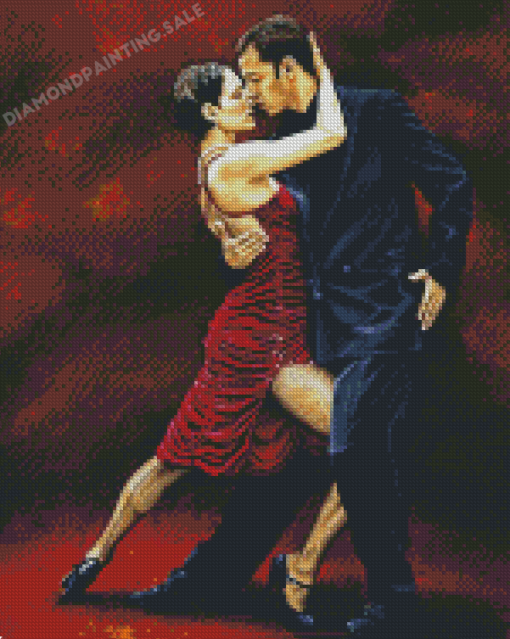 Tango Dancers Couple Diamond Painting