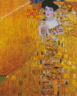 Aesthetic Woman In Gold Diamond Painting
