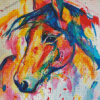 Colorful Horse Head Diamond Painting