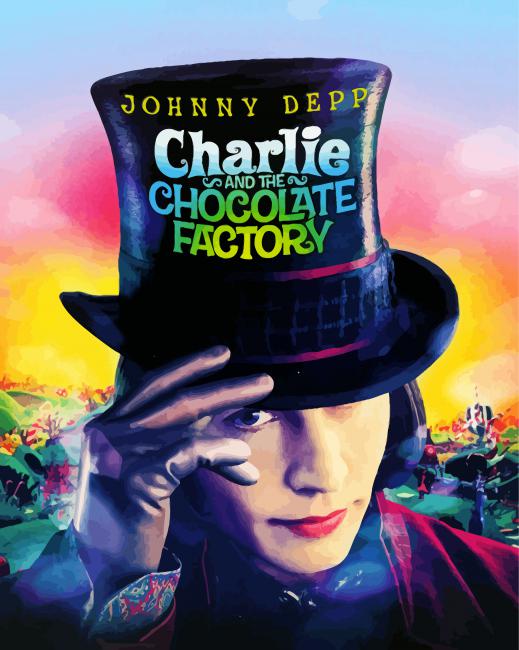 Charlie And The Chocolate Factory Movie Poster Diamond Painting