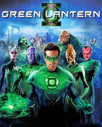 Green Lantern Movie Poster Diamond Painting