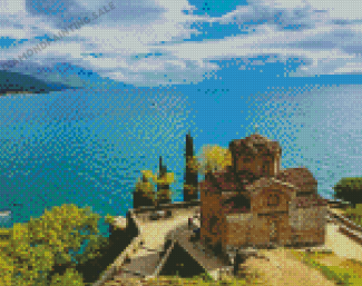 Church Of St John At kaneo Ohrid Diamond Painting
