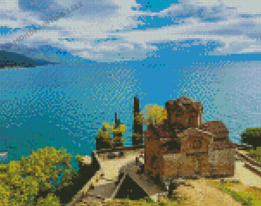 Church Of St John At kaneo Ohrid Diamond Painting