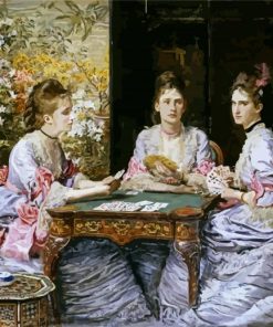 Hearts Are Trumps By John Everett Millais Diamond Painting