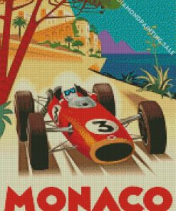 Monaco Race Car Diamond Painting