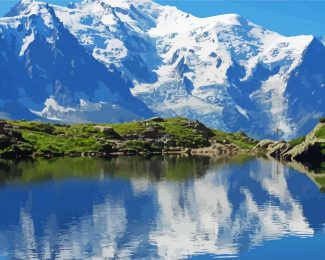 Mont Blanc Italian Mountains Diamond Painting