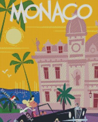 Monte Carlo Monaco Poster Diamond Painting