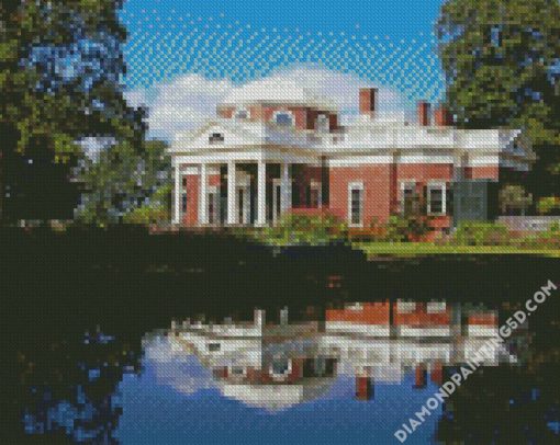 Monticello Charlottesville diamond painting