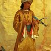 Moorish Girl With Parrot Diamond Painting