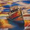 Rusty Shipwreck Diamond Painting