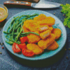 Chicken Nugget With Vegetables Diamond Painting