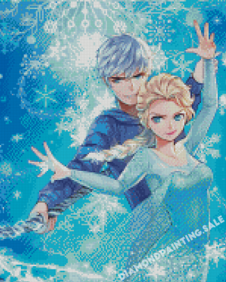Jack Frost And Elsa Disney Characters Diamond Painting