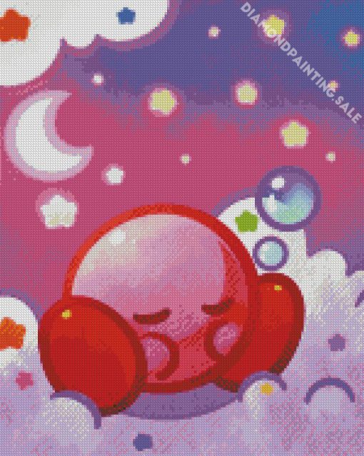 Sleepy Kirby Diamond Painting