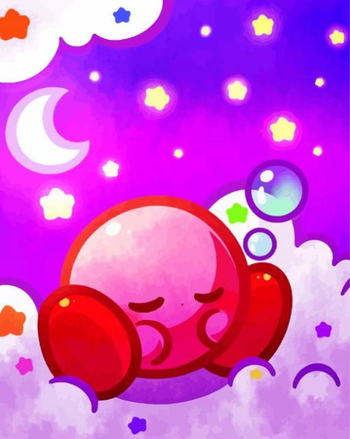 Sleepy Kirby Diamond Painting