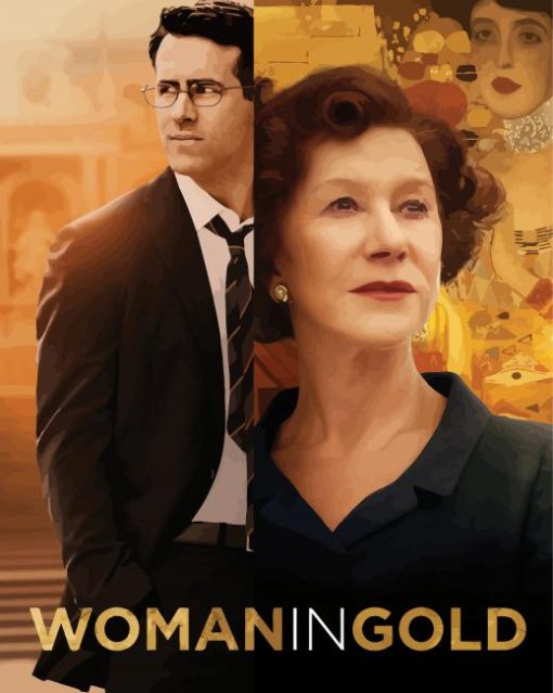 Woman In Gold Poster Diamond Painting