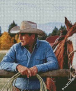 Yellowstone Cowboy diamond painting
