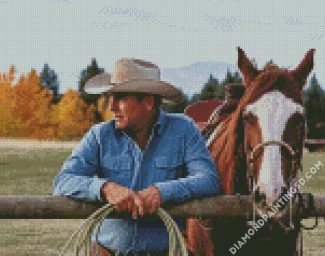 Yellowstone Cowboy diamond painting