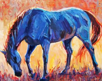Aesthetic Impressionist Horse Diamond Painting