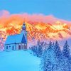 Aesthetic Winter Church Diamond Painting