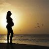 Beautiful Young Pregnant Woman In Beach Diamond Painting