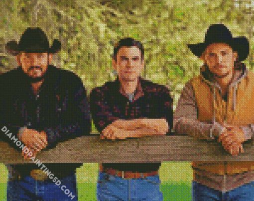 Cowboys From Yellowstone diamond painting