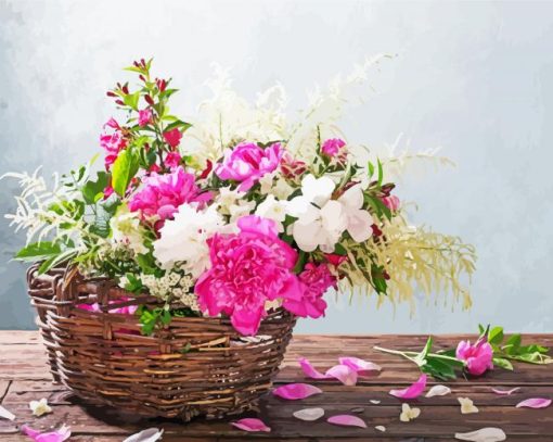 Flowers Basket diamond painting