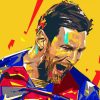Lionel Messi Pop Art Diamond Painting