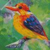 Oriental Dwarf kingfisher Bird Art Diamond Painting