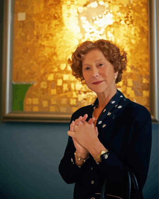 Woman In Gold Character Diamond Painting