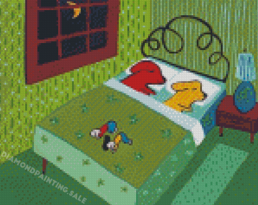 Funny Dogs Sleeping Diamond Painting