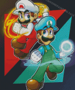 Mario And Lugi Diamond Painting