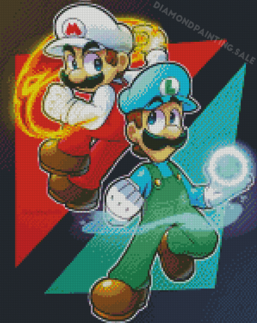 Mario And Lugi Diamond Painting