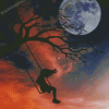 Moon Swing Silhouette Diamond Painting