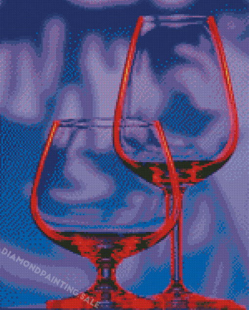 Wine Glass Diamond Painting