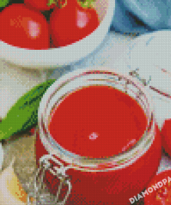 Aesthetic Ketchup Diamond Painting