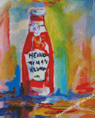 Aesthetic Ketchup Bottle Diamond Painting