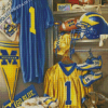 Aesthetic Michigan Wolverine Football Diamond Painting