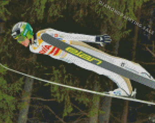 Aesthetic Ski Jump Diamond Painting