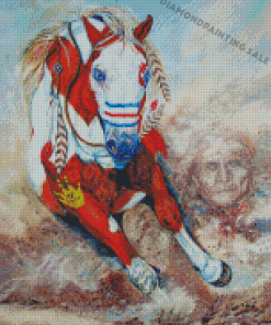 Aesthetic War Pony Diamond Painting