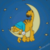 Aesthetic Sleepy Garfield Diamond Painting
