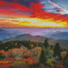 Aesthetic Sunset Appalachian Mountains Diamond Painting