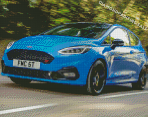 Blue Fiesta Diamond Painting